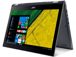 Acer Spin SP515-51N-51A3 15.6 FHD IPS Touch, Intel® Core™ i5 Processzor-8250U, 8GB, 1TB HDD + 256GB SSD, Win10, ceruza, acélszürke notebook