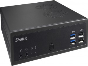 Shuttle XPC slim DH02U5 asztali számítógép- Intel® Core™ i5 Processzor (7th Gen) i5-7200U 2.50 GHz - 8 GB DDR4 SDRAM - 120 GB SSD - Windows 10 64-bit - Fekete- NVIDIA GeForce GTX 1050 