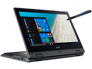 Acer TravelMate TMB118-RN-P8N5 notebook - Intel® Pentium® Quad Core™ N4200 - 4GB DDR4 - 256 GB SSD - Intel® HD Graphics 505 - Windows 10 - fekete