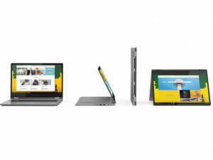 Lenovo Yoga 530 81H90015HV 14 FHD IPS Touch, AMD Ryzen 3 2200U, 4GB, 128GB SSD, Int VGA, Win10H, fekete notebook