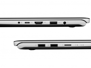 Asus VivoBook S530UN-BQ005 15.6 FHD, Intel® Core™ i7 Processzor-8550U, 8GB, 256GB SSD, NVIDIA GeForce MX150 - 2GB, linux, ezüst-fekete notebook