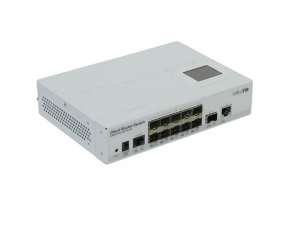 MikroTik CRS212-1G-10S-1S+IN 1x RJ45 10x SFP GigabitEthernet 1x SFP+ 10GigabitEthernet port - Layer 3-as Switch és Router