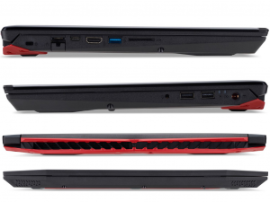 Acer Predator Helios PH315-51-72PV 15.6 FHD - Intel® Core™ i7-8750H - 16 GB DDR4 - 256 GB SSD - 1TB HDD - NVIDIA® GeForce® GTX 1060 6GB - Windows 10 - fekete notebook