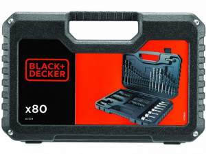 Black & Decker A7219-XJ 80 darabos fúró- és csavarozókészlet