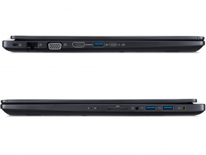 Acer Travelmate TMX3410-M-31BX 14 FHD IPS, Intel® Core™ i3 Processzor-8130U, 8GB, 256GB SSD, linux, fekete notebook