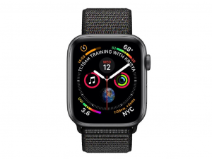Apple Watch Series 4 GPS 44mm Asztroszürke alumínium ház fekete sportpánttal