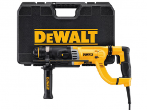 DeWALT D25263K-QS 28mm-es 3 üzemmódú SDS plus zárt fogantyús fúró-vésőkalapács kofferben
