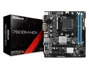 ASRock 760GM-HDV alaplap - sAM3, AMD 760G, mATX