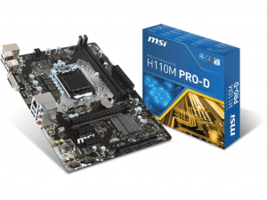 MSI H110M PRO-D alaplap - Intel® H110, LGA1151, mATX 