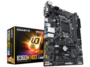 Gigabyte Ultra Durable B360M HD3 alaplap - s1151, Intel® B360M, mATX