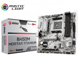 MSI B450M MORTAR TITANIUM alaplap - sAM4, AMD B450M, mATX