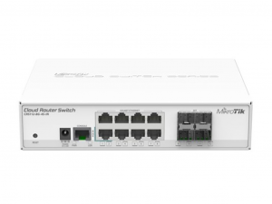 Mikrotik 112-8G-4S-IN Cloud Router Switch - 8 Gigabit Ethernet LAN, 4 SFP, 1 Console
