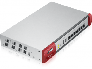 ZyXEL USG210-EU0102F tűzfal - 4 x GE LAN/DMZ, 2 x GE WAN, 1 x OPT, 2 x USB 2.0, 1 x Console, 1 x CF