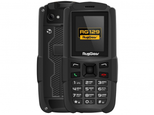 RugGear RG129 IP67 ütés és vízálló fekete telefon