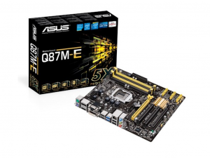 Asus Q87M-E alaplap - s1150, Intel® Q87, mATX