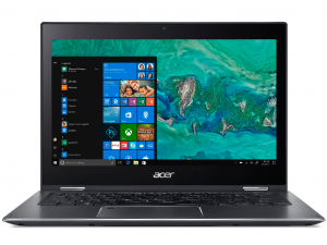 Acer Spin SP513-53N-74FP 13.3 FHD IPS, Intel® Core™ i7 Processzor-8565U, 8GB, 256GB SSD, Win10, szürke notebook