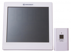 Bresser TemeoTrend JC LCD RC időjárás állomás (falióra), fehér