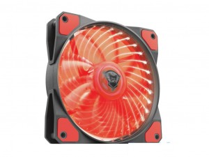Trust GXT 762R 120x120x25mm 400-1300RPM piros LED-es ház ventilátor