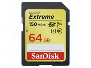Sandisk 64GB SD micro (SDXC Class 10 UHS-I U3) Extreme memóriakártya