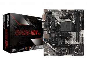 ASRock B450M-HDV R4.0 alaplap - sAM4, AMD B450M, mATX