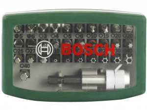 Bosch 32 részes csavarozófej-készlet színjelöléssel