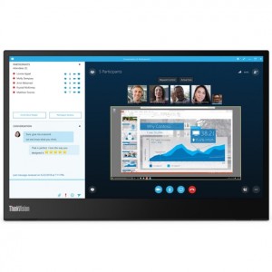 Mon Lenovo ThinkVision M14 -14-Col Fekete FHD 16:9 60Hz 6ms LED LCD IPS Monitor