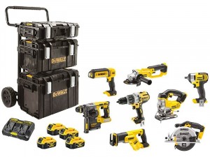 DeWALT DCK896P4-QW 18V XR Akkus 8 részes gépszett (DCD996, DCF880, DCH273, DCG412, DCS391, DCS331, DCS387, DCL050, 4x DCB184, DCB102, Tough-System)