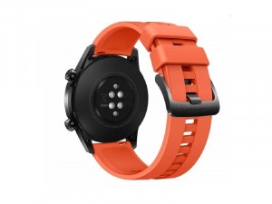 Huawei Watch GT 2 Sport 46mm Okosóra Narancssárga szilikon szíjjal