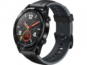 Huawei Watch GT Sport Fekete Okosóra szilikon szíjjal