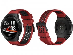 Huawei Watch GT 2e 46mm Piros Okosóra szilikon szíjjal