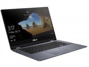 Asus VivoBook Flip 14 TP412FA - 14 FHD Fényes, Intel® Core™ i3 Processzor-10110U, 4GB DRR4, 128GB SSD, Intel® UHD Graphics, Windows 10 S, Sötétszürke, Laptop