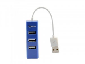 Sbox H-204 Kék 4 portos USB Hub