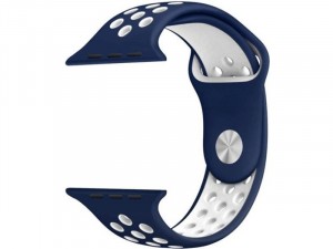 Apple Watch lélegző sport szíj Kék-Fehér 42-44m