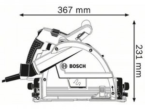 Bosch GKT 55 GCE Merülőfűrész L-BOXX
