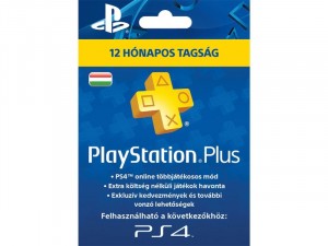 365napos PlayStation Plus előfizetés. Kártyás kivitel PSN