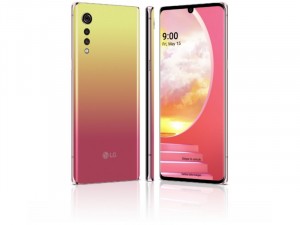 LG Velvet 5G 128GB Dual-SIM Sárga-Piros Okostelefon