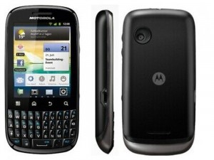 Motorola XT311 FIRE QWERTZ Fekete Mobiltelefon