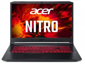 Acer Nitro AN517-52-72HM - 17.3 FHD Matt IPS, Intel® Core™ i7 Processzor-10750H, 8GB DDR4, 512GB SSD M.2 PCI-e NVMe, NVIDIA GeForce GXT 1650Ti 4GB, DOS, Fekete Laptop