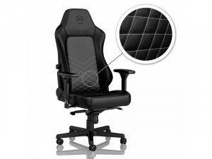 Noblechairs HERO Gamer szék Fekete/Fehér Műbőr - Bontott