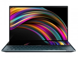 Asus ZenBook Pro Duo UX582LR-H2004T - 15.6 UHD Fényes OLED, Intel® Core™ i7 Processzor-10870H, 16GB DDR4, 1TB SSD, NVIDIA GeForce RTX 3070 8GB, Windows 10 Home, Kék Laptop