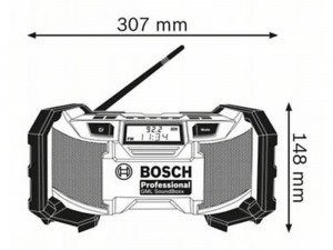 BOSCH GML Sound Boxx Rádió Li-Ion, 14.4-18V, akku és töltő nélkül