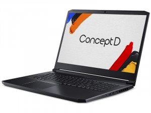 Acer ConceptD 5 Pro - CN517-71P-77RU - 17,3 4K IPS, Intel® Core™ i7 Processzor-9750H, 16GB DDR4, 1TB NVMe SSD, Nvidia Quadro RTX 3000 6GB GDDR6, Win10Pro, Fekete Laptop