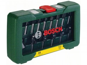 BOSCH 15 részes TC marófej készlet 8 mm-es szár