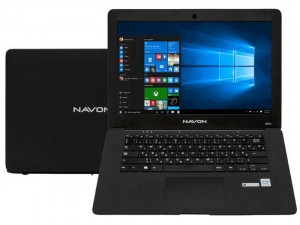 Navon Slim Book - 14,1 HD, Intel® Celeron N3350, 2GB, 32GB SSD, Intel® HD Graphics 500, Windows 10, Fekete Laptop
