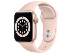 Apple Watch Series 6 GPS 40mm Arany Alumínium Ház Rózsaszín Sportszíjjal