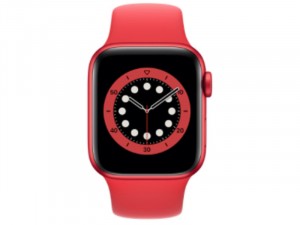 Apple Watch Series 6 GPS Cellular 40mm Piros Alumínium Ház Piros Sportszíjjal