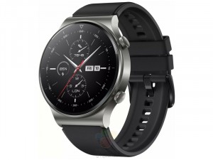 Huawei Watch GT 2 Pro Sport 46mm Okosóra Fekete Szilikon szijjal