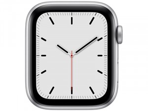 Apple Watch SE 2020 GPS 44mm Ezüst Alumínium Ház Fehér Sportszíjjal