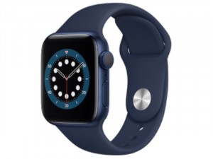 Apple Watch Series 6 GPS 40mm Kék Alumínium Ház Tengerészkék Sportszíjjal