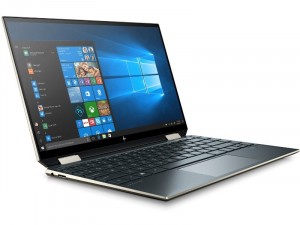 HP Spectre x360 13-aw0002nh 8BQ52EA - 13.3 FHD Fényes, Intel® Core™ i5 Processzor-1035G1, 8GB DDR4, 512GB SSD, Intel® Iris Plus Graphics, Windows 10 Home, Kék Laptop